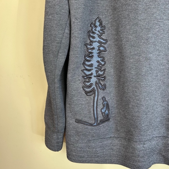 Sitka Unisex Grey zippered Hoodie size Large - Picture 6 of 10